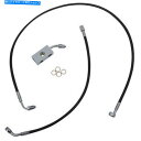 Hoses LAチョッパーズ-LA -8152B13B -Black VinylコーティングステンレススチールブレーキラインキットHA LA Choppers - LA-8152B13B - Black Vinyl-Coated Stainless Steel Brake Line Kit Ha