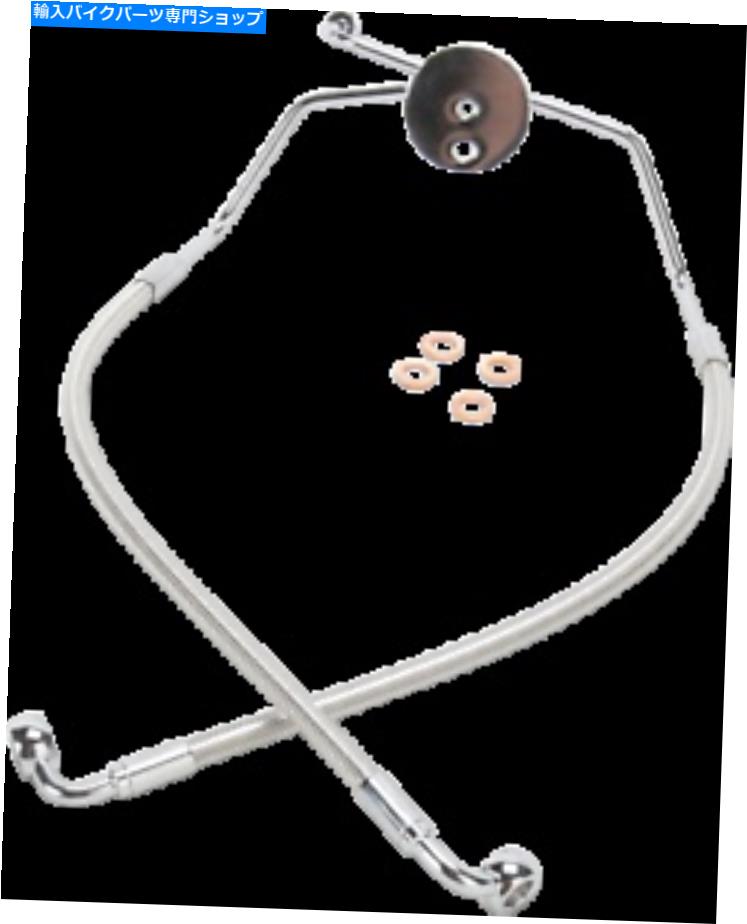 Hoses 2009-2013 For Harley Road King EFI FLHRマグナムブレーキラインポリッシュロワー57009 2009-2013 for Harley Road King EFI FLHR MAGNUM Brake Line Polished Lower 57009