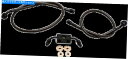 Hoses LAチョッパーズ交換用ブレーキラインキットLA-8211B16M LA Choppers Replacement Brake Line Kit LA-8211B16M(2)