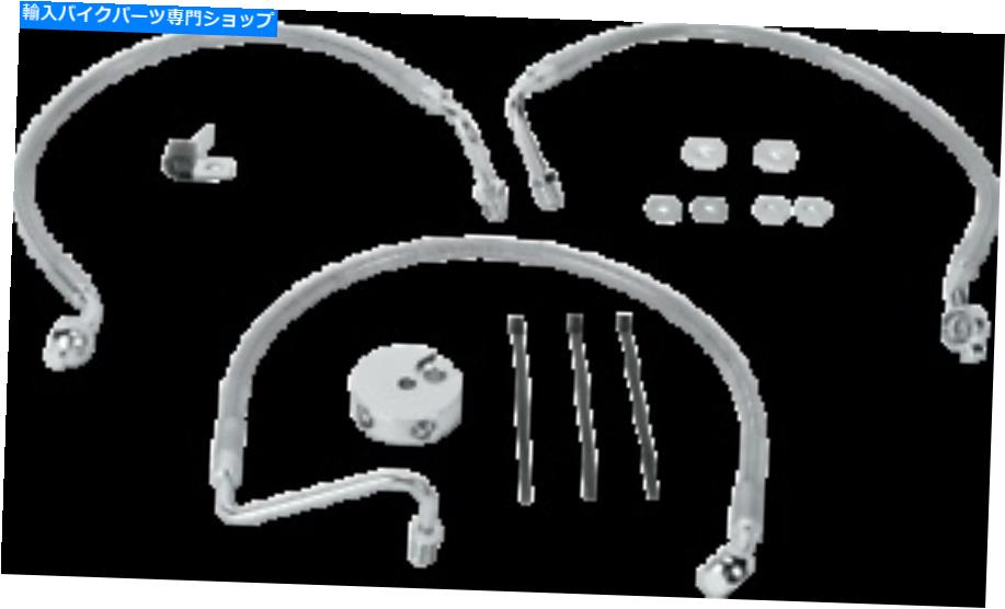 Hoses ドラッグスペシャルズ標準の長さフロントステンレススチールブレーキラインキット1741-0870 Drag Specialties Standard Length Front Stainless Steel Brake Line Kit 1741-0870