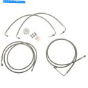 Hoses LAチョッパーズステンレススチールブレーキライン - ツーリングABS LA -8051B08 LA Choppers Stainless Stee...