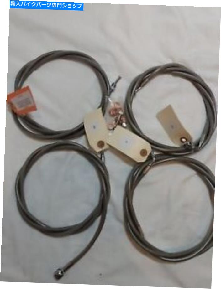 Hoses La Choppers標準のステンレス編組ハンドルケーブル/ブレイクラインキット LA Choppers Standard ..