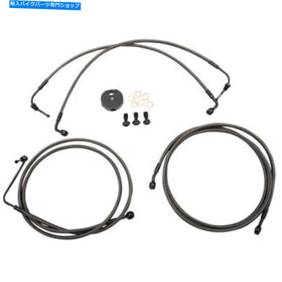 Hoses La Choppers Midnight Brake Lines -Road GlideABS LA -8050B19M LA Choppers Midnight Brake Lines - Road Glide ABS LA-8050B19M