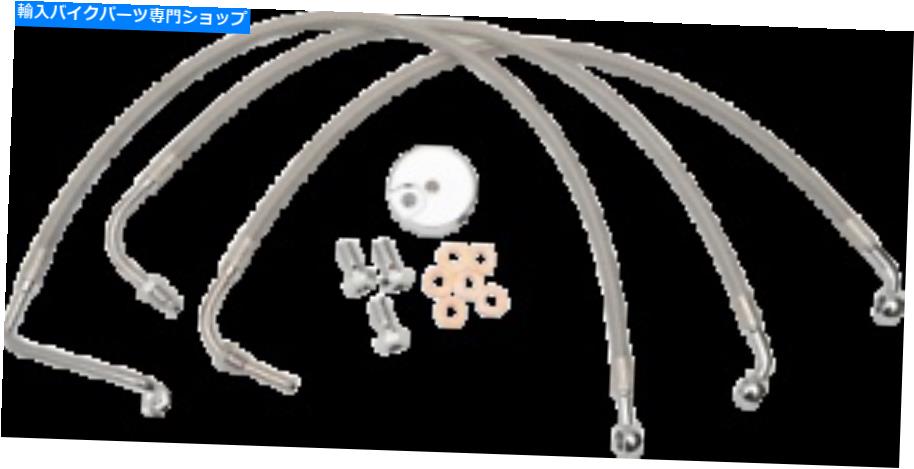 Hoses LAチョッパーズステンレスブレーキラインバースワップキットLA-8005B08 MADEIN IN USA LA Choppers Stainless Brake Line Bar Swap Kit LA-8005B08 Made in USA