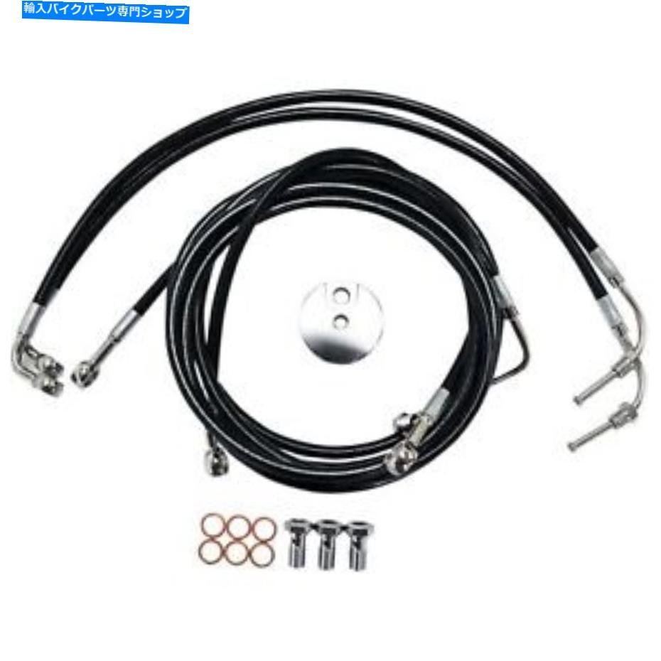 Hoses La Choppers Brake Lines -Black -15-17 FL ABS LA -8051B16B LA Choppers Brake Lines - Black - 15-17 FL ABS LA-8051B16B