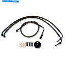 Hoses La Choppersミッドナイト編組ブレーキラインキット - ツーリング| LA-8005B16M LA Choppers Midnight Braided Brake Line Kit - Touring | LA-8005B16M