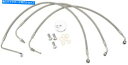 Hoses LAチョッパーズステンレススチールブレーキラインキットLA-8005B13 LA Choppers Stainless Steel Brake Line Kit LA-8005B13