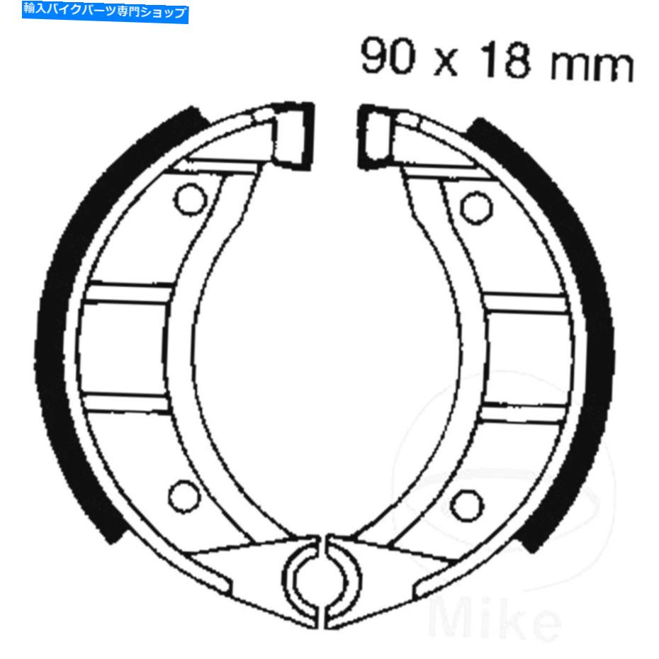 Brake Shoes EBC֥졼塼ꥢEC1 25 81-96ѥץ󥰥908 EBC Brake Shoes Rear No Springs 908 For Gilera EC1 25 81-96