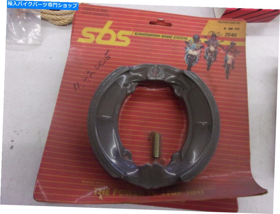 Brake Shoes Nos SBS Kawasaki Brake Shoes 80-81 KX420 75-81 KX250 75-76 KX400 SBS-2040 NOS SBS Kawasaki Brake Shoes 80-81 KX420 75-81 KX250 75-76 KX400 SBS-2040