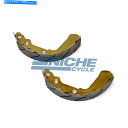 Brake Shoes スズキLT-F 4WDキングクアッド300 91-98のフロントグルーブブレーキシューズ Front Grooved Brake Shoes For Suzuki LT-F 4WD King Quad 300 91-98