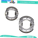 Brake Shoes スズキAZのフロント+リアブレーキシューズ Front+Rear Brake Shoes For Suzuki AZ 50 X LX UX Y LY UY K2 UK2 LETS II