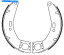 Brake Shoes 225129292-꡼֥졼塼եFSB893EF VESPA COSA 225129292 - Series Brake Shoes Front FSB893EF Vespa Cosa