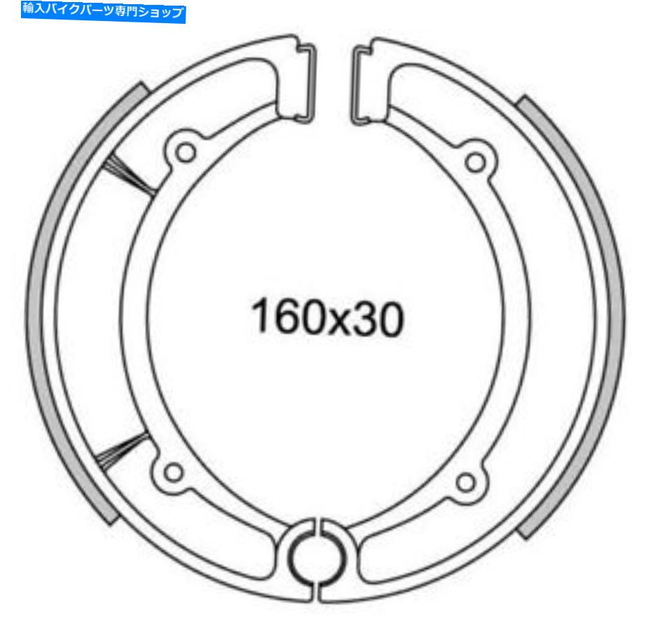 Brake Shoes ֥졼塼ꥢ˥塼եGF.1197ޥXS 400 SE 1980 1981 Brake Shoes Rear NEWFREN GF.1197 YAMAHA XS 400 Se 1980 1981