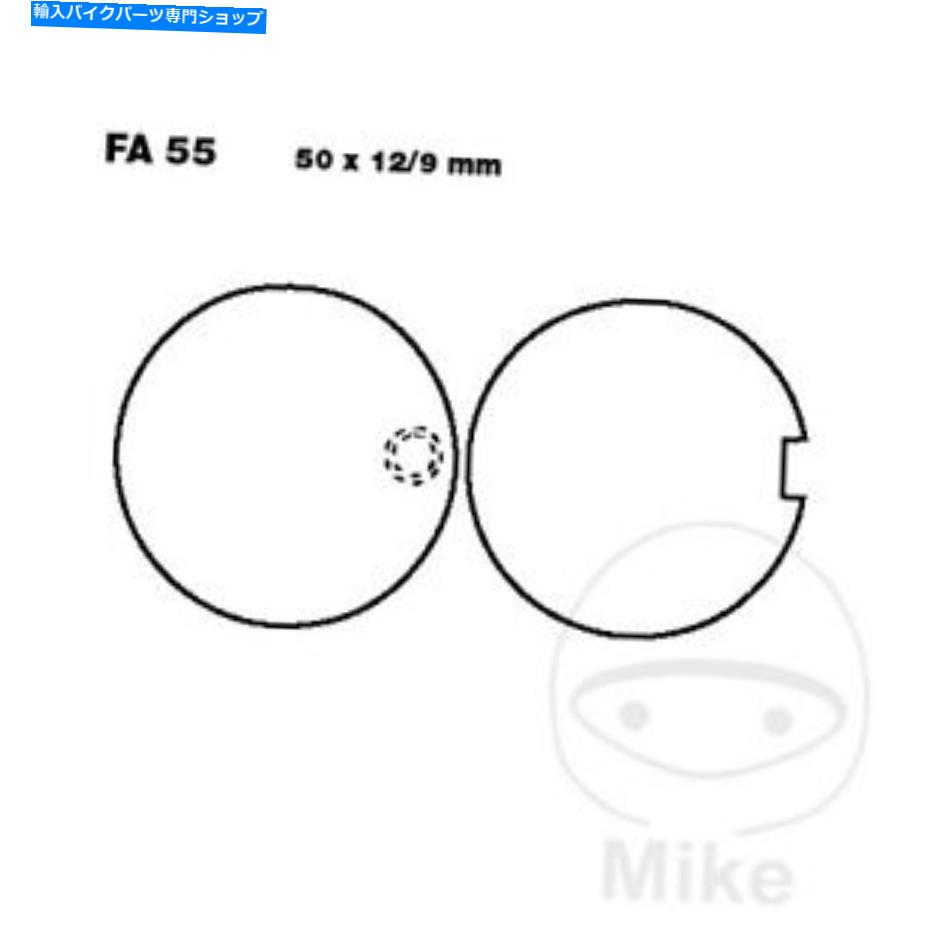 楽天Us Custom Parts Shop USDMBrake Shoes スズキGT 380 K/L/M/A/B 73-77 EBCオーガニックフロントブレーキパッドFA055 For Suzuki GT 380 K/L/M/A/B 73-77 EBC Organic Front Brake Pads FA055