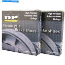 Brake Shoes DPブレーキセンターリアブレーキシューズDP9108 YAMAHA RT 180 US 1990-1992 DP Brakes Sintered Rear Brake Shoes DP9108 Yamaha RT 180 US 1990-1992