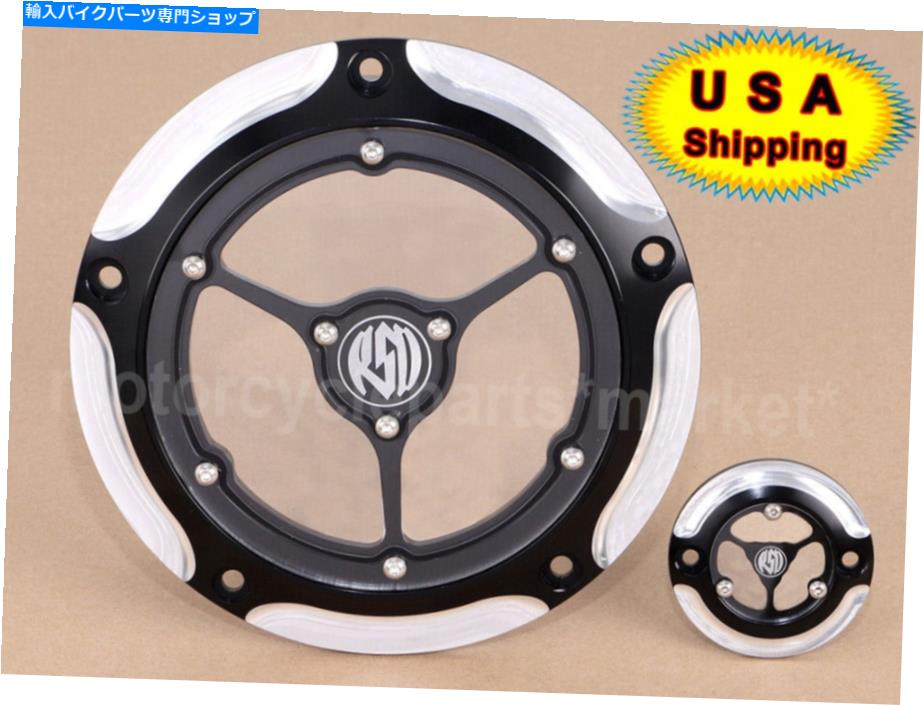Engine Covers コントラストCNCカットクリアダービーカバーポイントタイマーハーレーツアーFLH/T FLTRXのツアー Contrast CNC Cut Clear Derby Cover Point Timer For Harley Touring FLH/T FLTRX