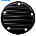 Engine Covers ジョーカーブラックフィン付きタイマー /ポイントカバーハーレーツインカム99-17 Joker Black Finned Timer / Points Cover for Harley Twin Cam 99-17