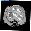 Engine Covers クロムエンジンクラッチカバー付きカバーLED 06-22カワサキZX-14Rのスルースルー Chrome Engine Clutch Cover w/ White LED See Through For 06-22 Kawasaki ZX-14R