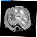 Engine Covers クロムエンジンクラッチカバー付きカバーLED 06-14カワサキZX-14Rのスルースルー Chrome Engine Clutch Cover w/ White LED See Through For 06-14 Kawasaki ZX-14R