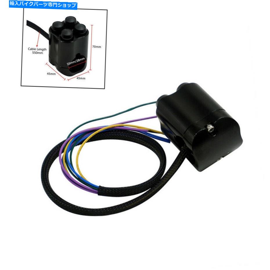 Switches オートバイ用のワイヤーハーネス付き28mmスイッチATVスポーツダートエレクトリックバイク用 28mm Switch W/Wire Harness For Motorcycle Motorbike ATV Sport Dirt Electric Bike