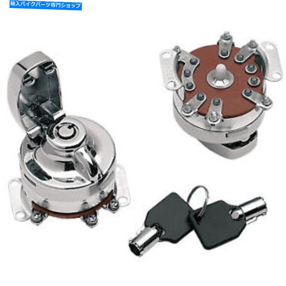 Switches ドラッグスペシャリティラウンドキー内部連絡先スイッチ6ポールハーレーソフトアイルflhx Drag Specialties Round Key Internal Contact Switch 6 Pole Harley softail flhx