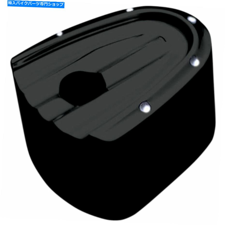 Switches 1993年から2006年のハーレーツーリングFLのコビントンブラックディンプルイグニッションスイッチカバー Covingtons Black Dimpled Ignition Switch Cover for 1993-2006 Harley Touring FL
