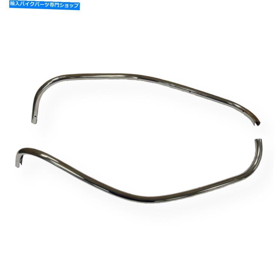 Crankshafts Lambrettaシリーズ2 Li TVレッグシールドビーズ - 磨かれたステンレス鋼 Lambretta Series 2 Li TV Leg Shield Beading - Polished Stainless Steel