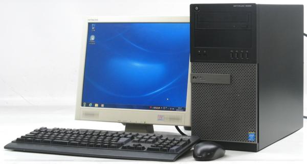 DELL Optiplex 9020-3400MT■15液晶セット (デル Windows7 Corei7 DVDスーパーマルチドライブ グラボ ビデオカード GeForce HDMI) 【中古】 【中古パソコン/中古PC】