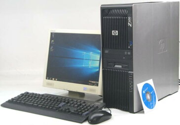 HP Z600 Workstation■15液晶セット (ヒューレット・パッカード グラボ ビデオカード Windows10 Home 64bit(MRR)付) 【中古】 【中古パソコン/中古PC】