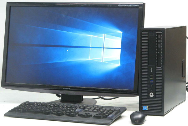 中古パソコンデスクトップWindows10HPPRODESK600G1SFF457027インチ27型液晶モニター(ヒューレットパ