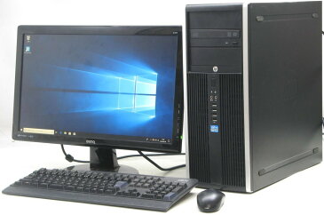 中古デスクトップパソコン HP Compaq 8300Elite CMT-3770■22液晶セット(ヒューレット・パッカード Windows10 Corei7 グラボ ビデオカード GeForce HDMI出力端子 DVDスーパーマルチドライブ)【中古】【中古パソコン/中古PC】