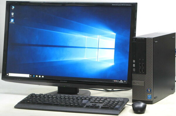 中古デスクトップパソコンDELLOptiplex9020-4570SF27インチ27型液晶モニターセットデルWindows10C