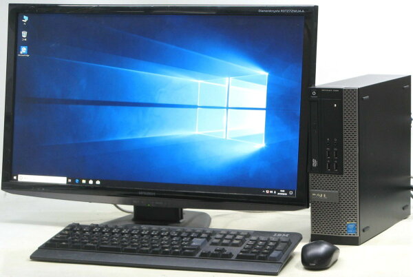 中古デスクトップパソコンDELLOptiplex7020-4770SF27インチ27型液晶モニターセットデルWindows10C