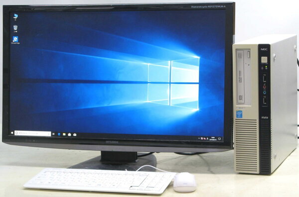 中古パソコンデスクトップpcNECPC-MK32MLZZJ5XH液晶モニター27型27インチセットWindows10Corei5