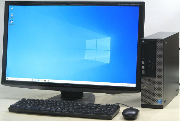 中古デスクトップパソコンDELLOptiplex3020-4570SF27インチ27型液晶モニターセットデルWindows10C