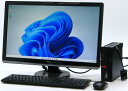 中古 デスクトップ パソコン Lenovo ThinkCentre M710q 10MQ-A0CMJP Corei5 第6世代 メモリ 4GB SSD 128GB 24インチ 液晶セット Windows 11 中古 デスクトップ