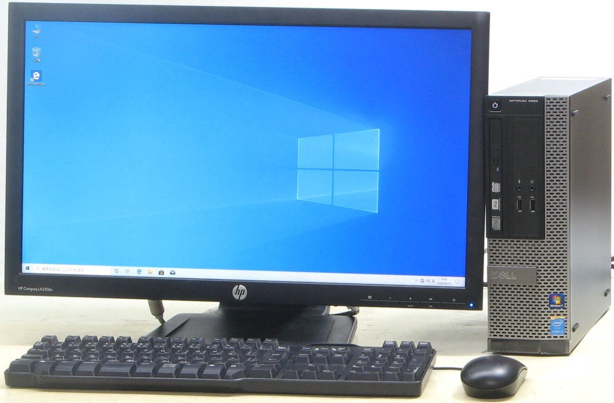 中古 デスクトップ パソコン DELL Optiplex 3020-4150SF Core i3 23インチ 液晶セット Windows10 