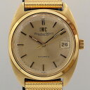 デッドストック級 稼働 良品 IWC 保/箱付 AT/自動巻 トップ18K/750 シャフハウゼン ゴールド文字盤 メンズ腕時計 OGH 9606ABC0696820