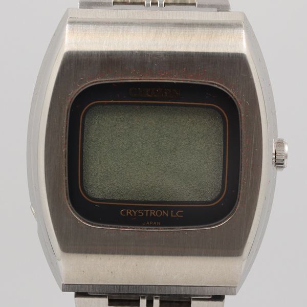デッドストック級 シチズン 4-095081Y クリストロンLC QZ デジタル文字盤 箱付 メンズ腕時計 OGH 0112000