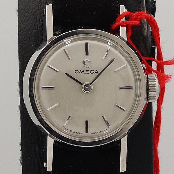デッドストック級 稼働 美品 オメガ 手巻き シルバー文字盤 レディース腕時計 OGH 9943ABC0035200