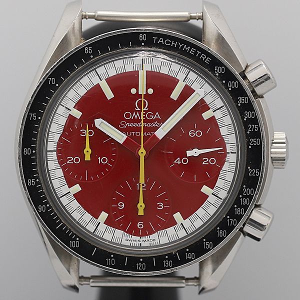 デッドストック級 オメガ スピードマスター シューマッハ 赤文字盤 AT/自動巻き 3510.61 トップのみ メンズ腕時計 OGH 7361ABC9337020