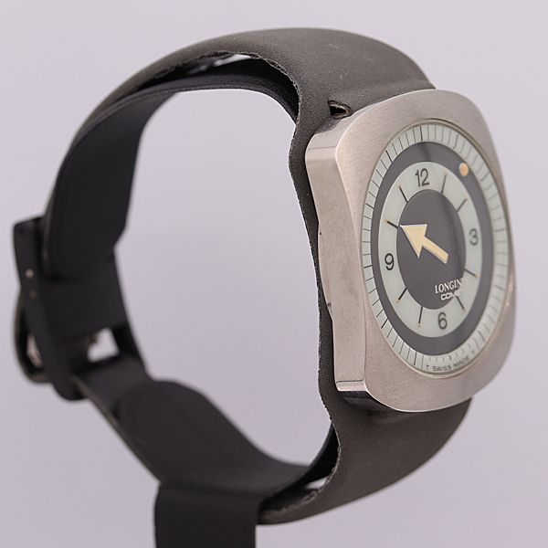 デッドストック級 箱付 稼働 新品同様 ロンジン コメット 手巻き 黒文字盤 メンズ腕時計 OGH 10989ABC5225220 3NBT