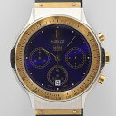 ウブロ 腕時計（メンズ） デッドストック級 ウブロ MDM QZ 1621.2 257830 YG×SS 青文字盤 クロノ メンズ腕時計 OGH 10678ABC0006710