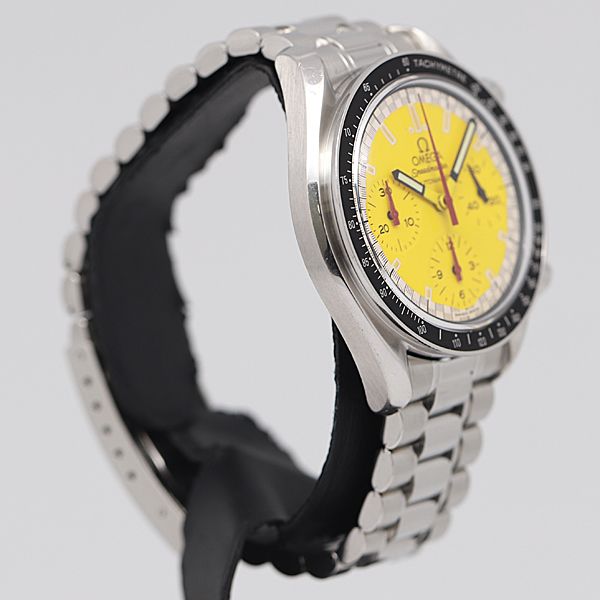 デッドストック級 稼働 美品 AT オメガ スピードタイマー 3510.12 クロノ イエロー文字盤 メンズ腕時計 KOR 1573ABC5297420