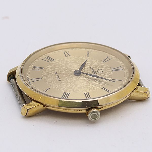 デッドストック級 稼働 良品 オメガ 手巻き デビル ゴールド文字盤 ローマン トップのみ メンズ腕時計 1168ABC5950300IKE