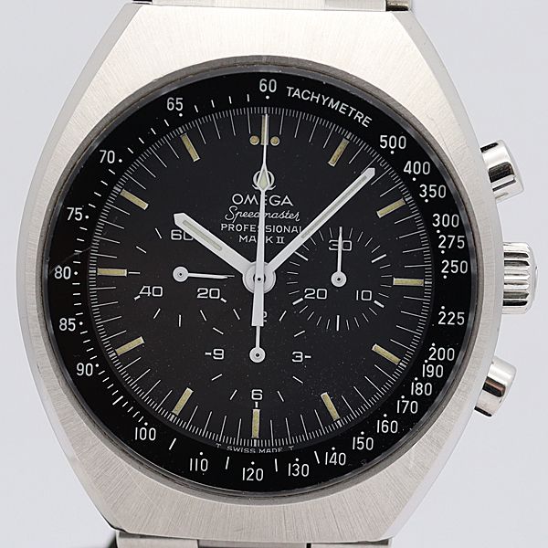 デッドストック級 稼働 良品 オメガ 手巻 スピードマスター プロフェッショナル マーク2 クロノ 黒文字盤 メンズ腕時計 1507ABC0775220IKE