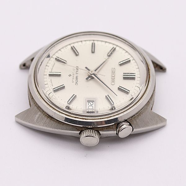 デッドストック級 セイコー AT/自動巻 4005-7000 ベルマチック 白文字盤 デイト 27石 トップのみ メンズ腕時計 742ABC5285100KYM