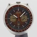 デッドストック級 稼働 セイコー AT 6138-0040 5スポーツ スピードタイマー クロノ 茶文字盤 トップのみ メンズ腕時計 STU 384ABC0583700(2)
