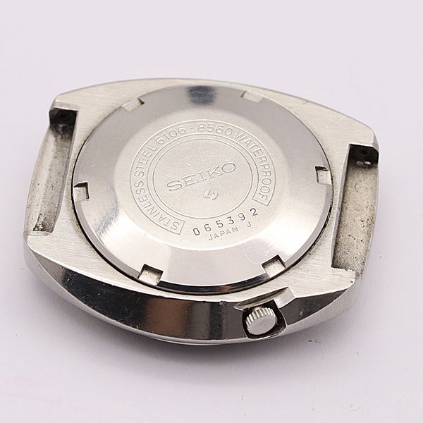デッドストック級 稼働 セイコー AT 6106-8560 セイコー5スポーツ 黒文字盤 デイデイト 23石 トップのみ メンズ腕時計 421ABC5725000KYM