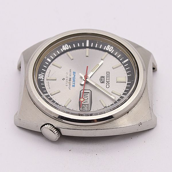 デッドストック級 稼働 良品 セイコー AT 6119-6020 セイコー5スポーツ グレー文字盤 21石 トップのみ メンズ腕時計 444ABC5285100KYM